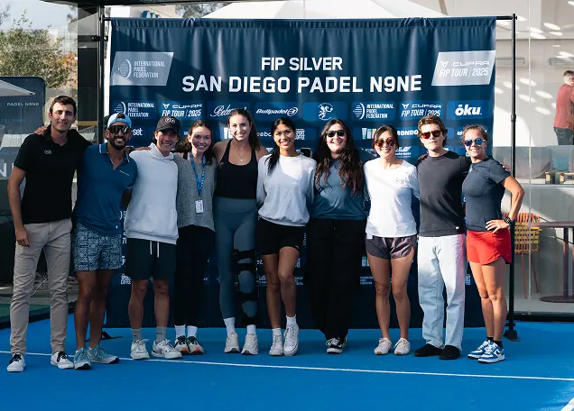Players and fans at a Padel N9NE event